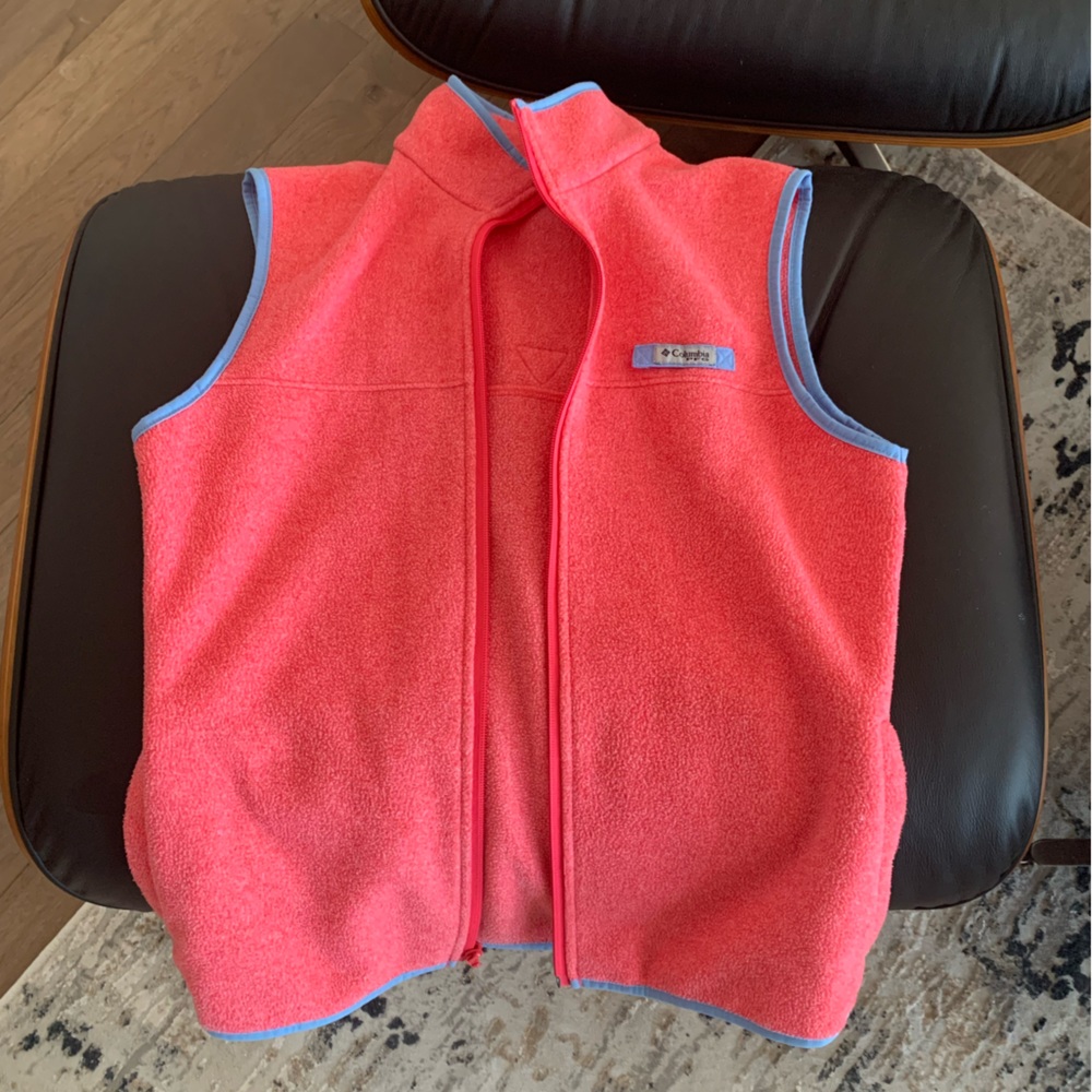 COLUMBIA PFG Harborside Fleece Vest Sz small